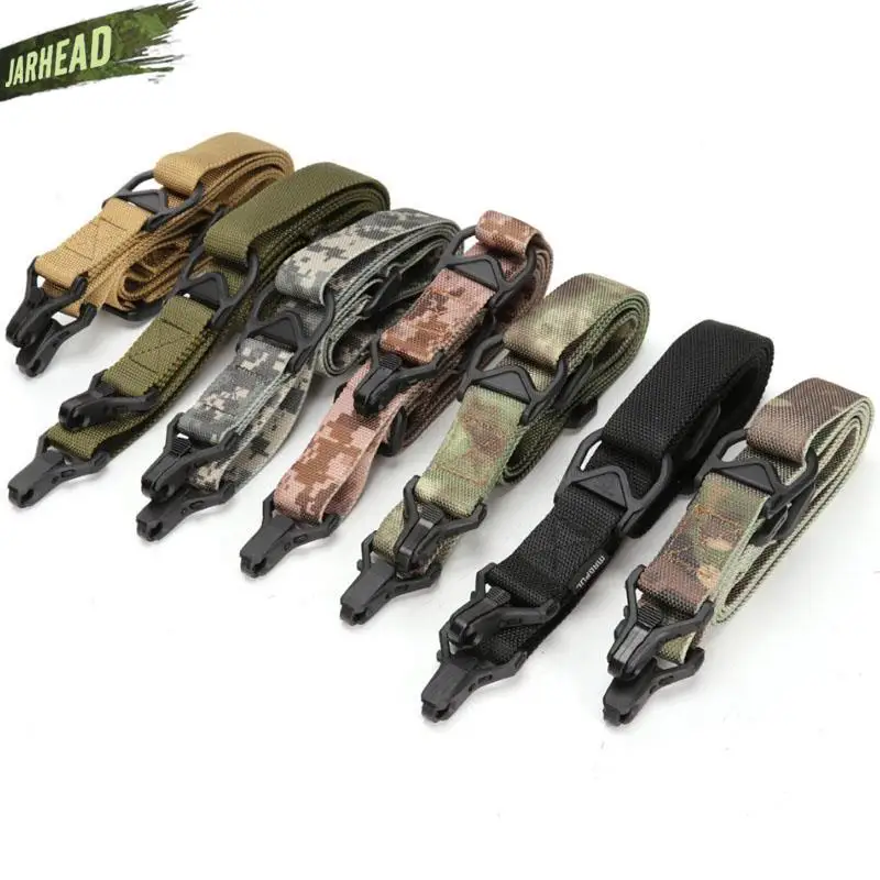 2 Point Tactical Gun Rifles Sling Multi Mission MS3/MS4 Adjustable Multifunction Shoulder Strap Airsoft Gun Camera Safety Rope