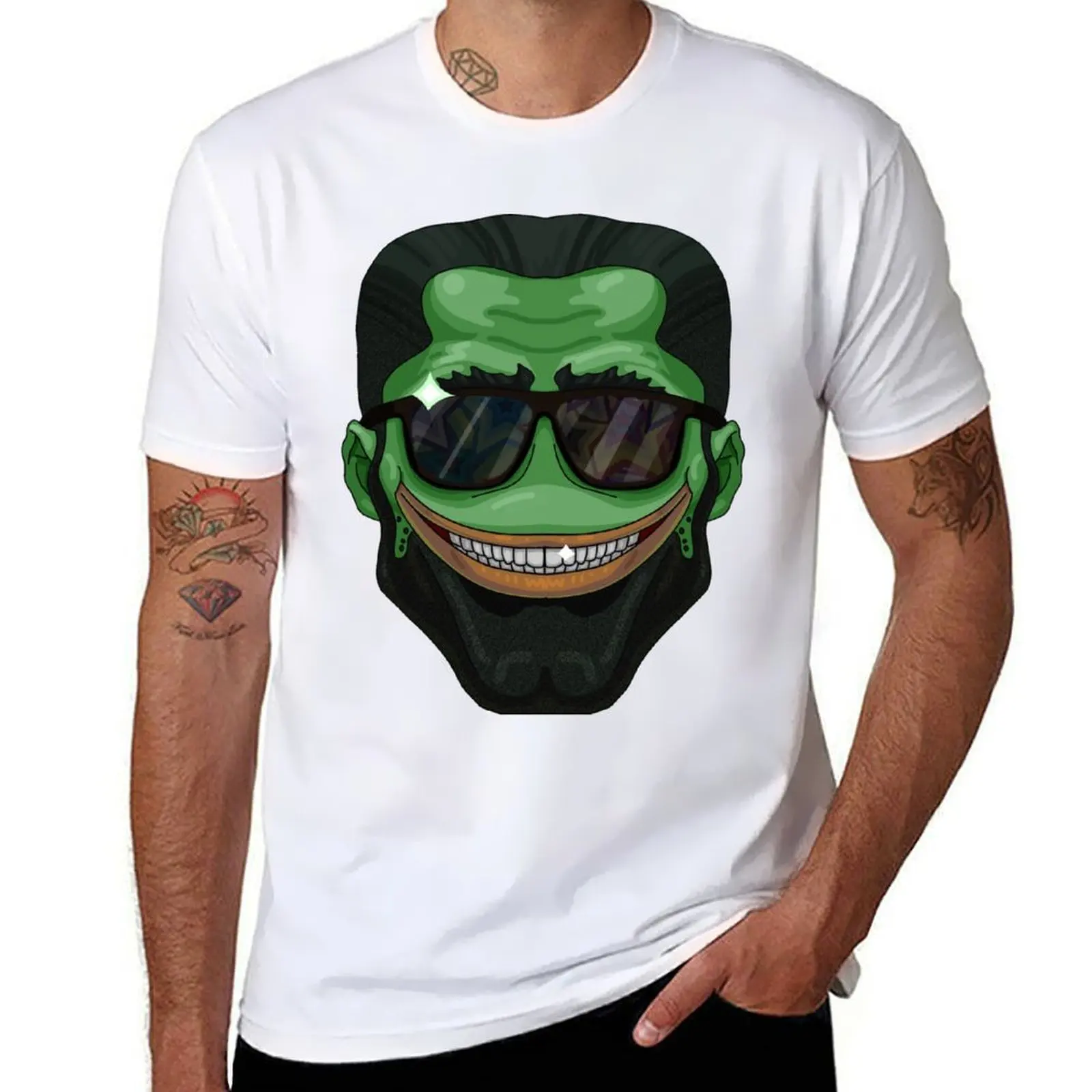 Футболка с наклейкой Chad Pepe Meme, мужская футболка, дизайнерские футболки с рисунком для мужчин, футболка