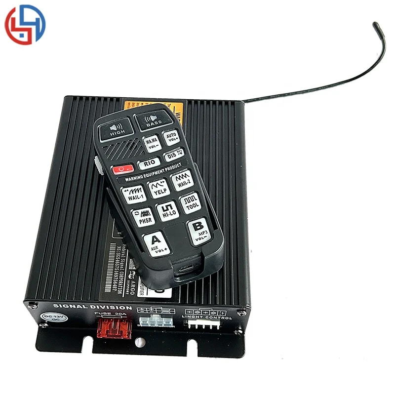 2026/Hot-selling/100w/200w/300w Ambulance Wireless Siren Remote Control 20 Tones Wireless Strobe Siren Small Size Siren