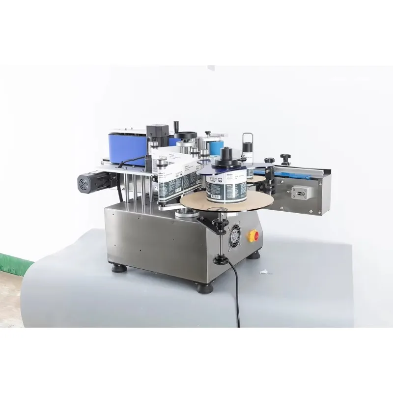 Automatic Tabletop Labeling Machine for Round Bottles Jars Cans  Small Bottle Labeler