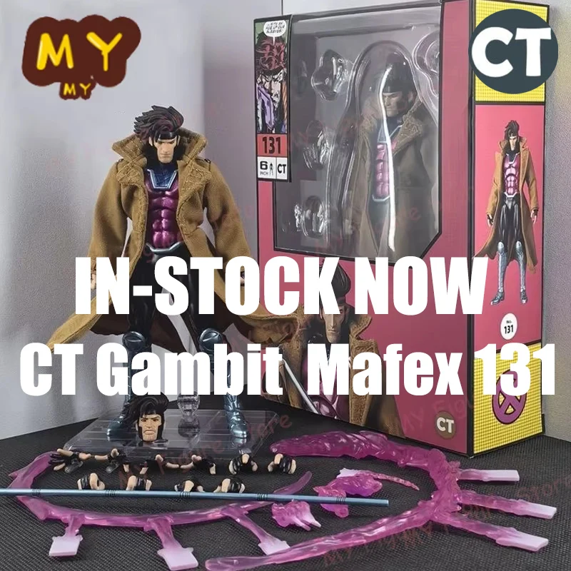 

IN-STOCK CT Toys Gambit Figure Mafex 131 Figurine SHF X-Men Wolverine Action Figure PVC Statue Model Figurine Kids Toy Gifts