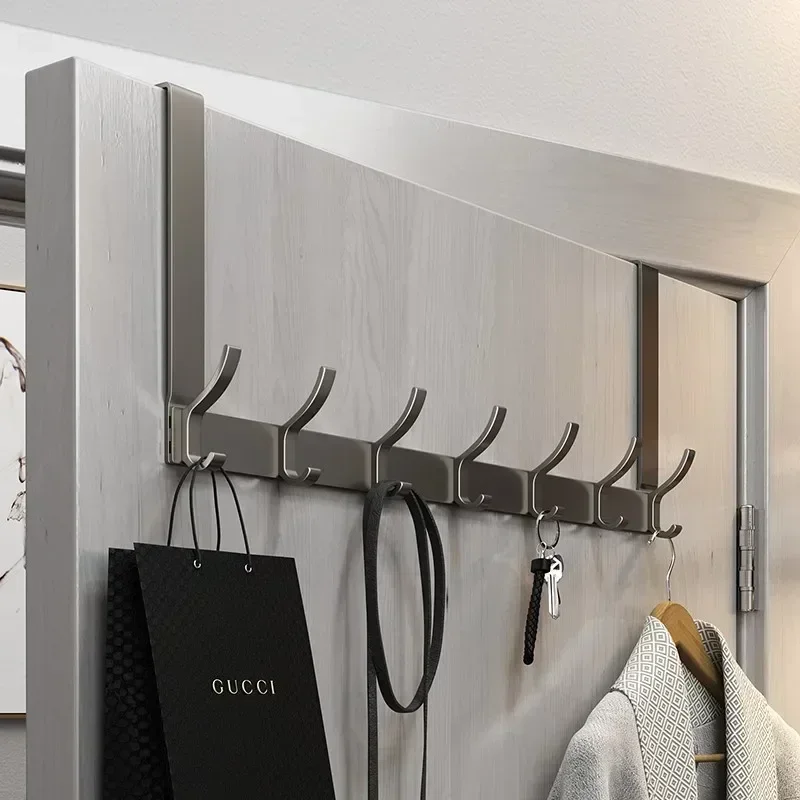 

Hooks Over The Door Home Organizer Rack Clothes Coat Hat Towel Hanger Bathroom Accessories Holder Door Hang Quick Installation