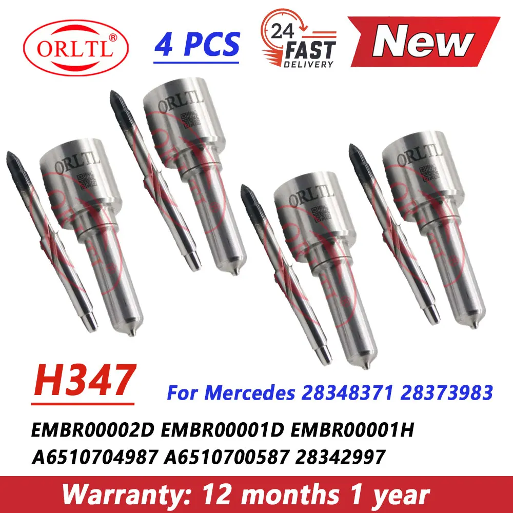 

4PCS H347 L347PRD Injector Nozzle L347PBD For Mercedes EMBR00002D EMBR00001D A6510704987 A6510700587 28342997 28373983 28348371
