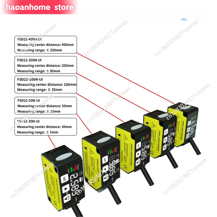 FSD22-50N-UI High Precision L Aser Displacement Range Sensor