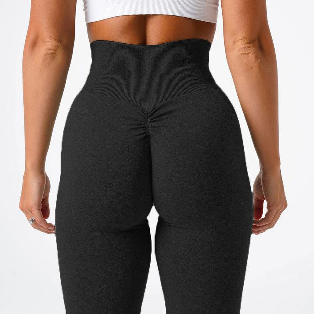 Seamless Scrunch Leggings para Mulheres, Calças justas de treino, Ginásio Fitness, Grosso Sports Legging, Squatproof Yoga Vestuário, Novo