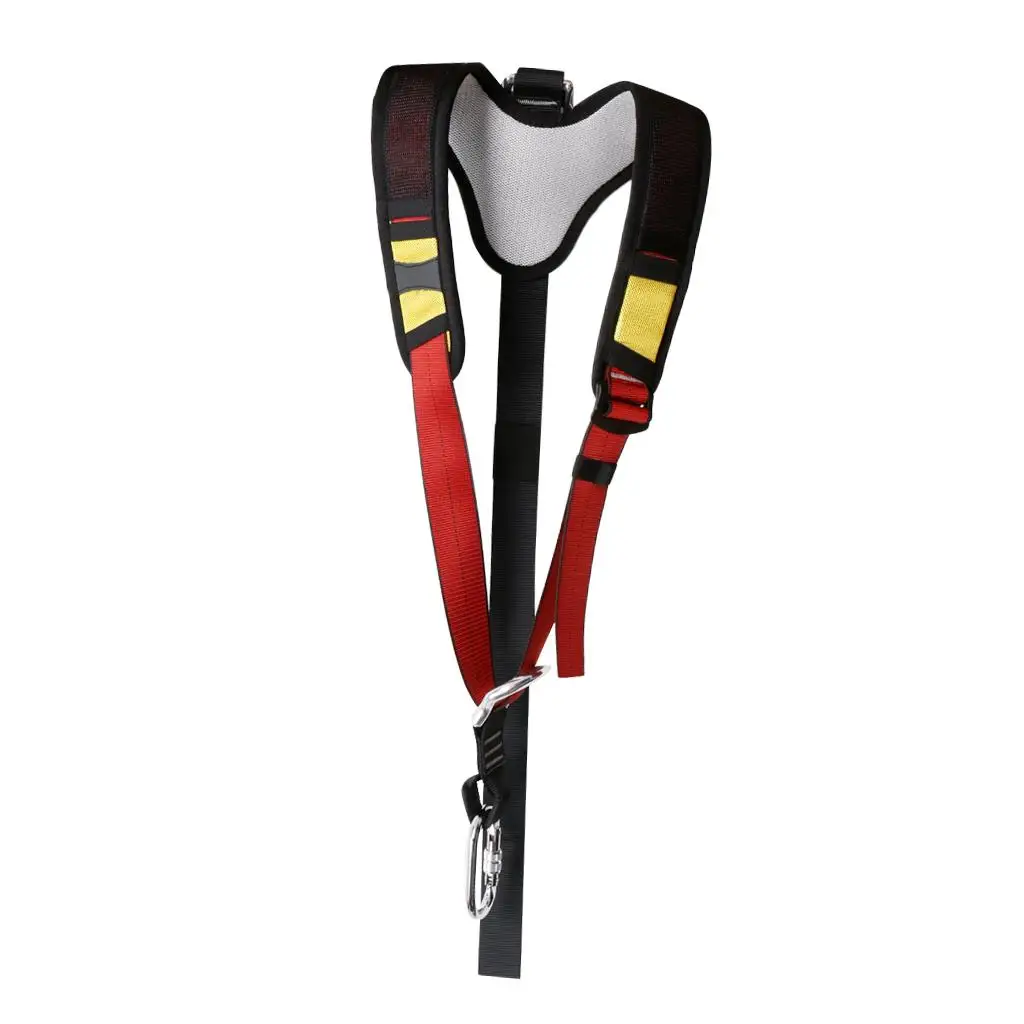 

Safety Shoulder Strap with Carabiner for Rock Climbing Harness Equip