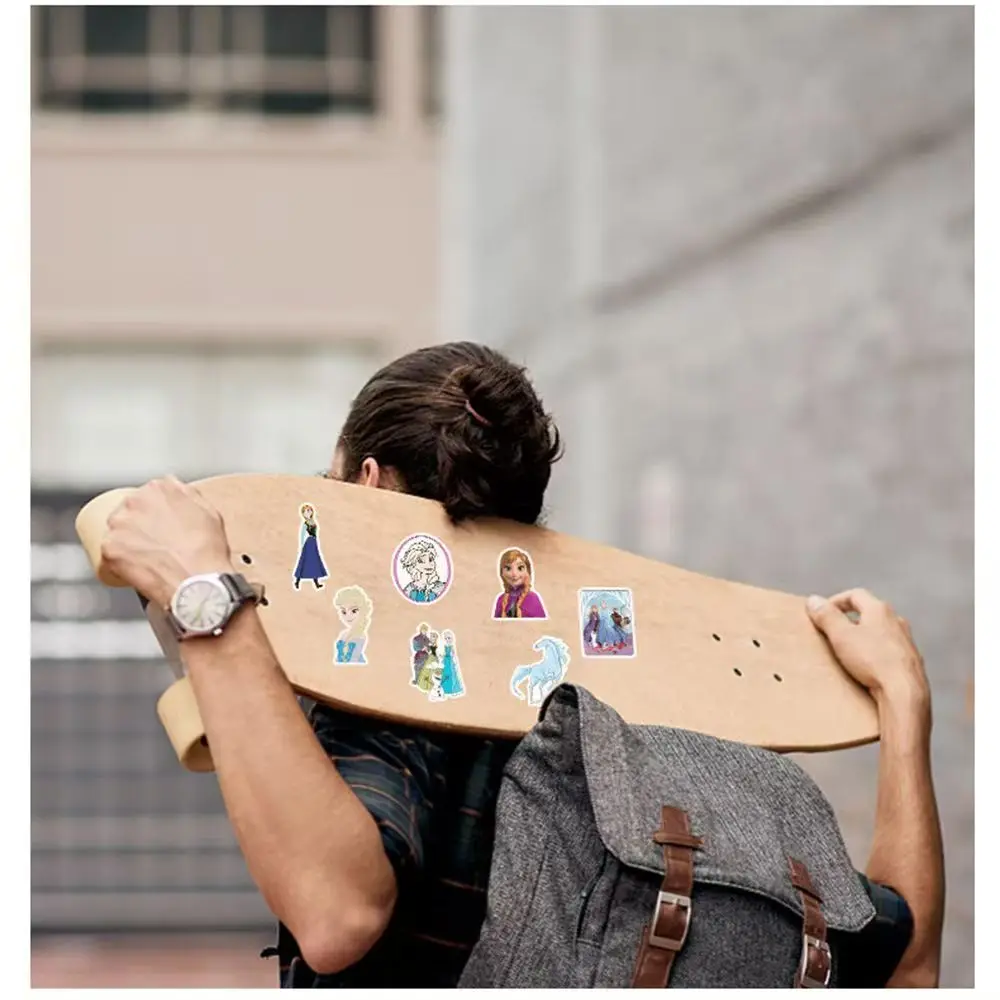 @50 stuks Disney cartoon gemengde prinses Mickey stickers gitaar bagage DIY stickers bagage decoratie mobiele telefoon notitieboekje cadeau