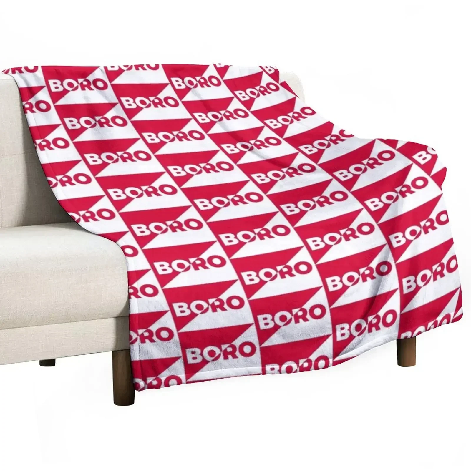 

Middlesbrough Football Club - Boro Diagonal Throw Blanket Giant Sofa Flannels Blankets