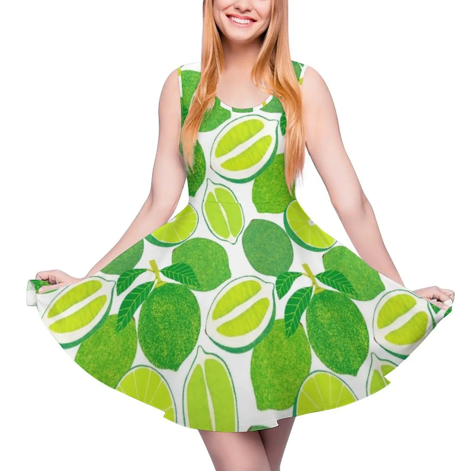 

Lime Harvest Sleeveless Dress dress for women summer elegant women"s dresses sale