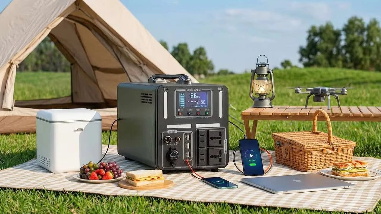 1kWh Portable Solar Power Station LiFePO4 Battery for Camping Outdoor and Emergency Backup