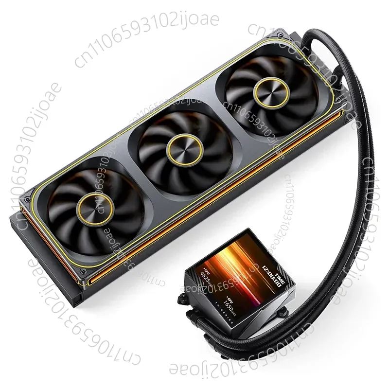 Screen Display Integrated Water-cooled Radiator TM-360A Three-piece ARGB Fan One-line Communication