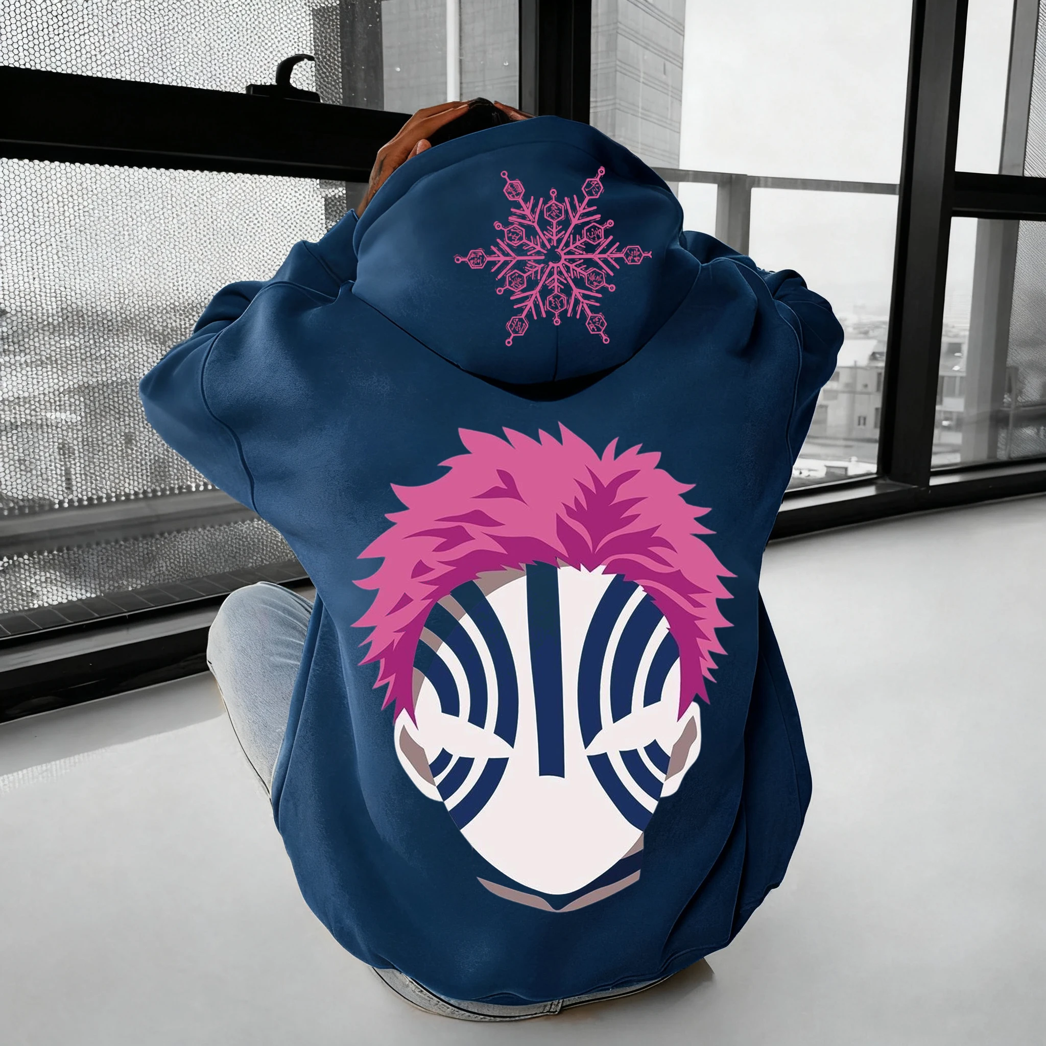 Hoodie Anime Demon Slayer Pria Wanita Sweatshirt Streetwear Kasual Longgar Hip Hop Sweater Lengan Panjang Atasan Y2k Musim Gugur Musim Dingin Baru