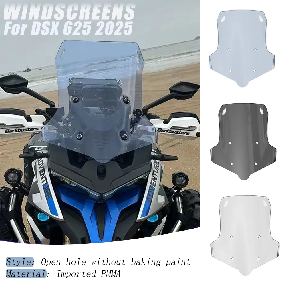 

For LONCIN VOGE DS 625X DSX625 625 DSX DSX 625 2025 Sunshades Windshield Motorcycle Height Raising Front Windshield