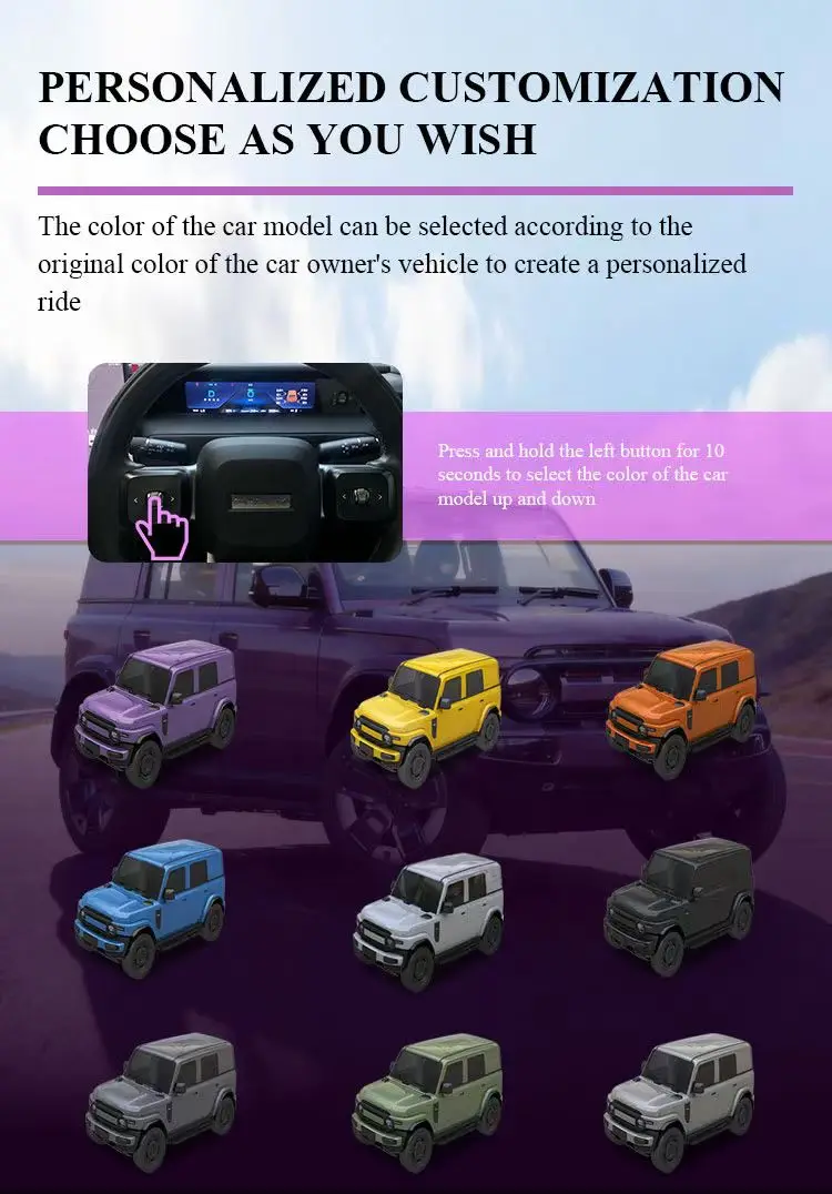 For Chery iCAR V23 S‑Version Upgrade LCD Instrument Cluster HD Dashboard Display New S‑Style UI Car Mod Accessories