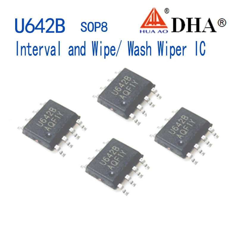 U642B Automotive Car Interval and Wipe/ Wash Wiper Relay Control ASIC SOP8
