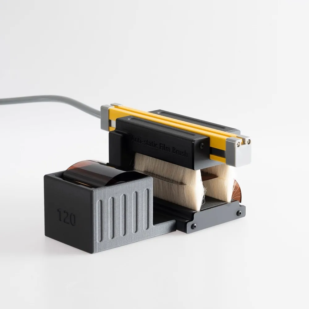 فرشاة الماسح الضوئي لإزالة الغبار من الفيلم السلبي ومجموعة شريط الأيونات المضادة للكهرباء الساكنة - تنظيف فعال لأفلام 135، 120، 4 × 5 #5