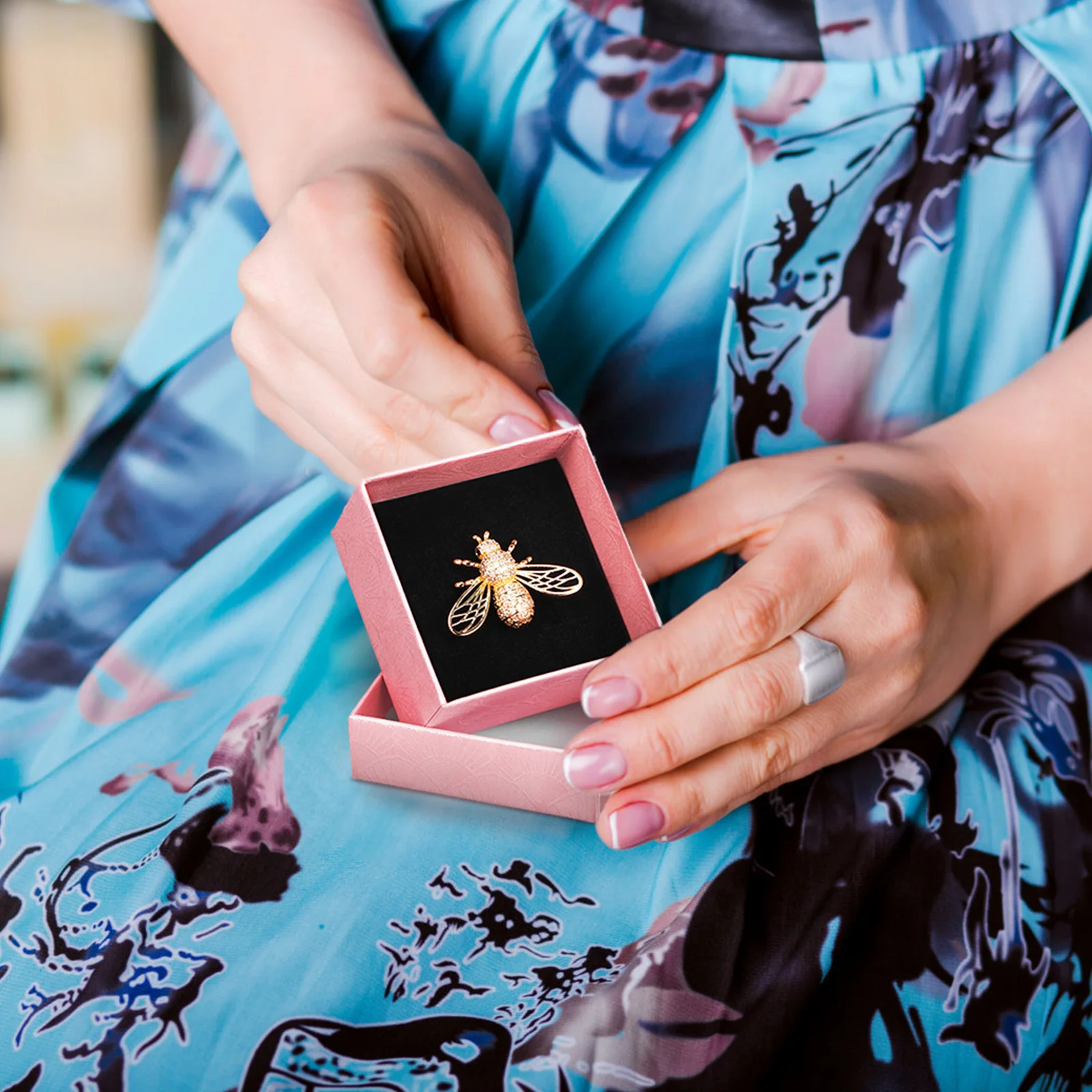 

24 шт., держатель для кольца, тонкая работа, женский органайзер для ювелирных изделий, домашний декор, чехол для хранения ювелирных изделий