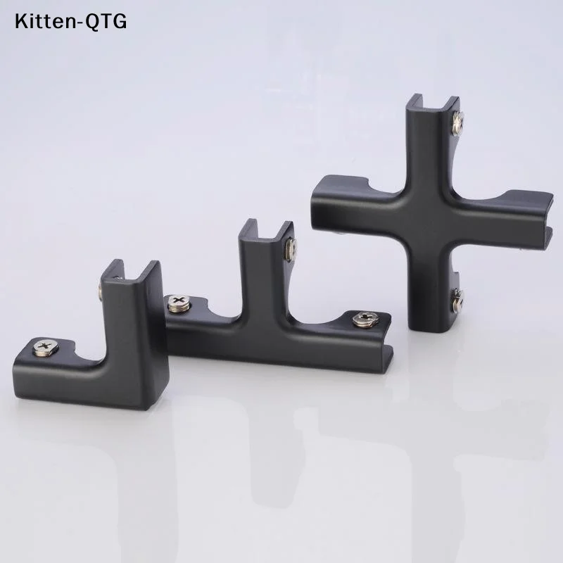 NEW 1 PCS New Aluminum Alloy Angle Corner Code Tcross Reinforced Ltype Hardware Glass Clip Tile Fixing Clip