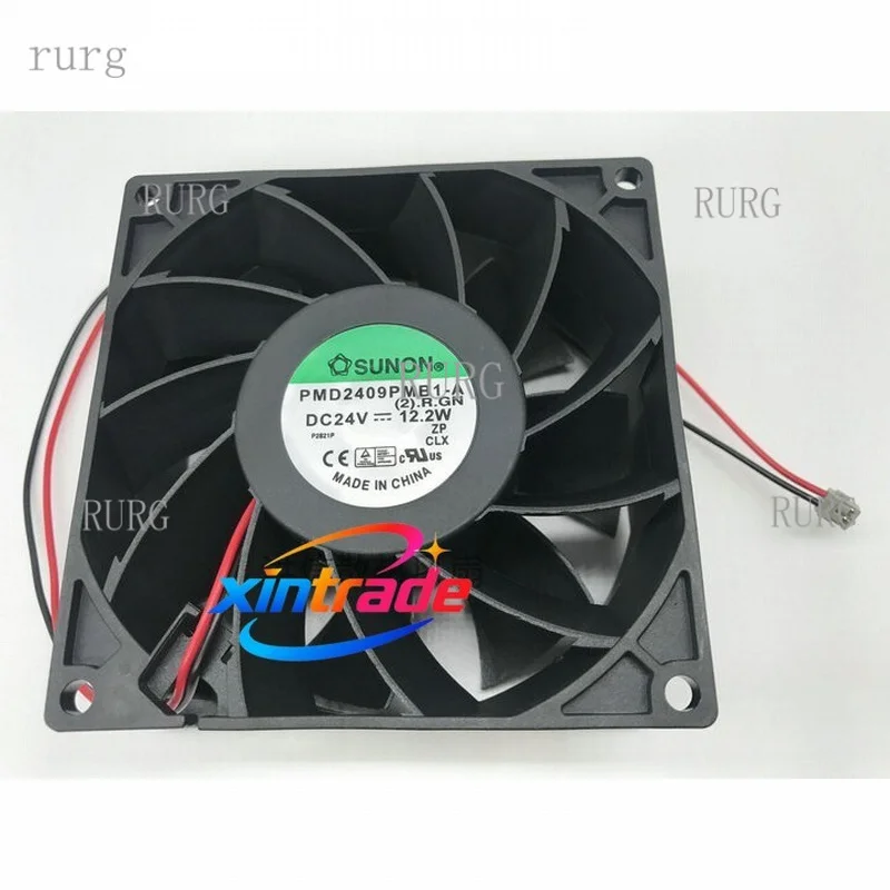 R+ 1-piece SUNON PMD2409PMB1-A 24V 12.2W 92*92*38MM inverter cooling fan, 2-pin