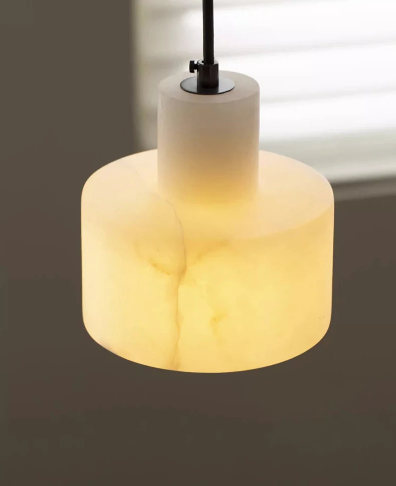 Small Pendant Light E27 Bulb Natural Marble
