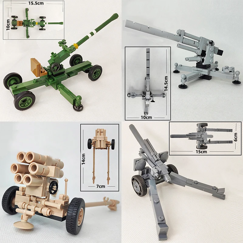 WW2 German Military Weapon Building Blocks Bricks Soldier Figure Guns MOC Accessor Model Sets Toys for Boys  Christmas Gift Kids