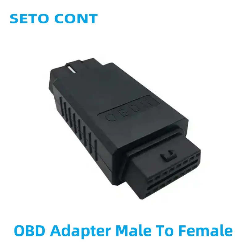 12V 16 Pin OBD2 Connector Male to Female OBD Adapter OBDII Converter OBDII Interface All Pin Connected for OBD Diagnostic System