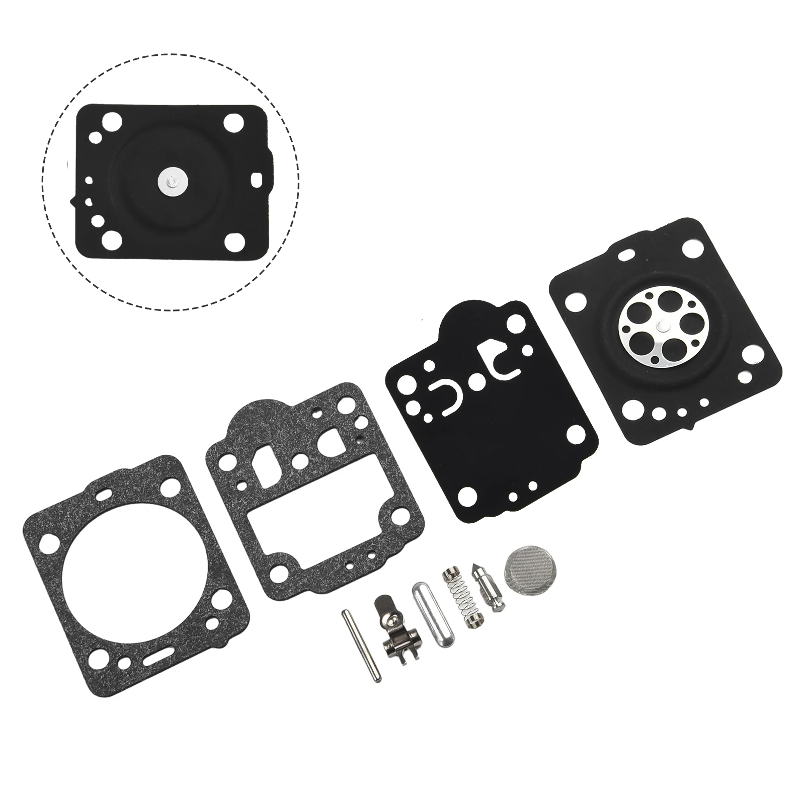 1 set Kit di ricostruzione riparazione carburatore per Zama RB-149 Kit di ricostruzione riparazione carburatore Accessori per utensili elettrici da giardino