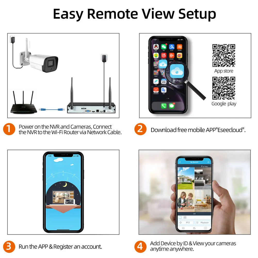 5MP Wifi CCTV Camera Security System Kit 8CH Wireless NVR Kit Outdoor Wateproor IP Bullet Camera Video Surveillance System Set