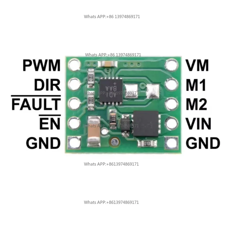 MAX14870 Single Brushed DC Motor Driver Carrier 2961 Small Size Motor Control Accessory for Embedded Projects