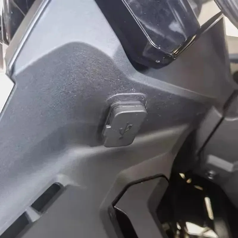 Para interface de carregamento soquete porta carga impulso plástico preto adequado carregamento rápido 1 peça motocicleta alimentação usb