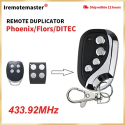 For Ditec GOL4 / PHOX4 / flors Self Learning Replacement Remote Control Fob 433.92 MHz