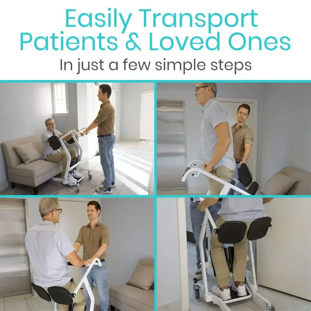

Mobility Sit to Stand Patient Lift for Handicapped Stand Assist Lift Aid for Home Care Use Elderly Lift Assist Transfer Device