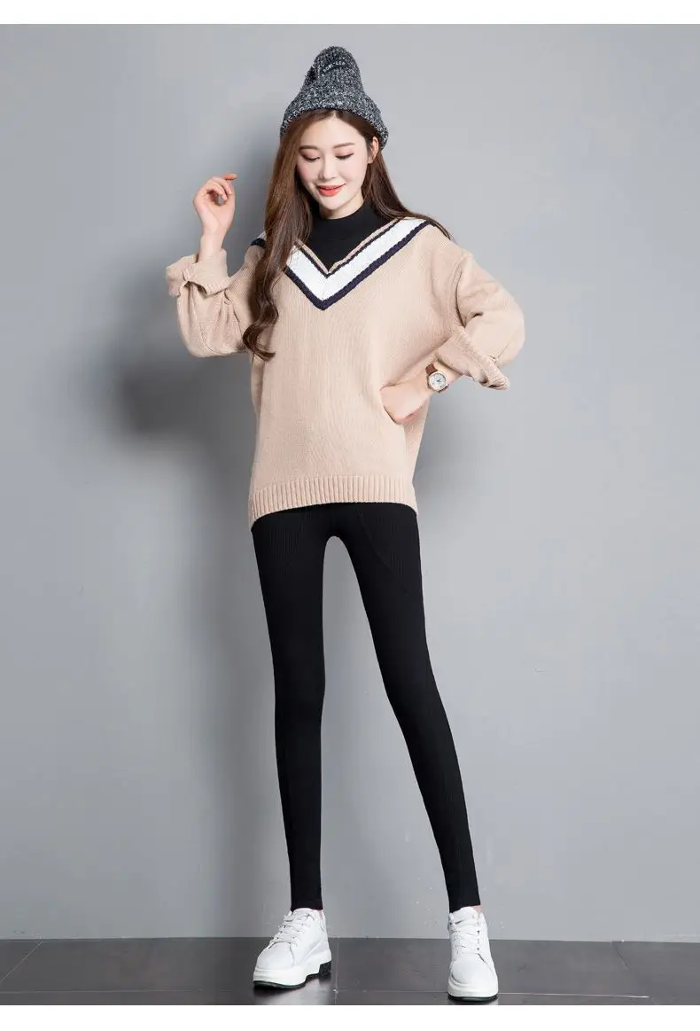 Leggings Women Vintage Fluorescent Retro Females Lady Cotton Knee Length Fitted Lace Trouser Bottom Medium Hollow Crop Raise