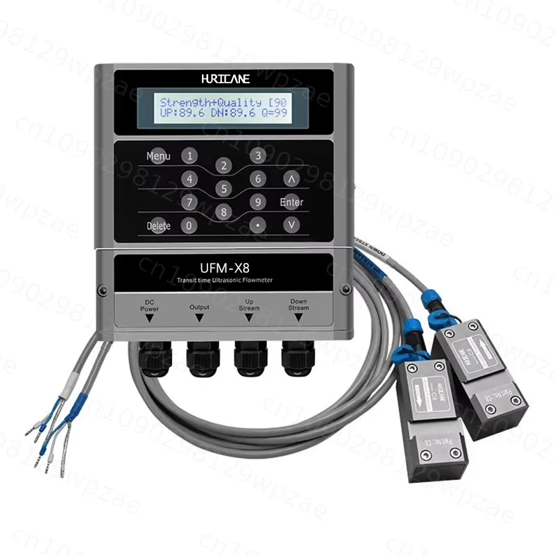 Ultrasonic Clamp-On Water Flow Sensor with RS485 Modbus Communication High Accuracy OEM