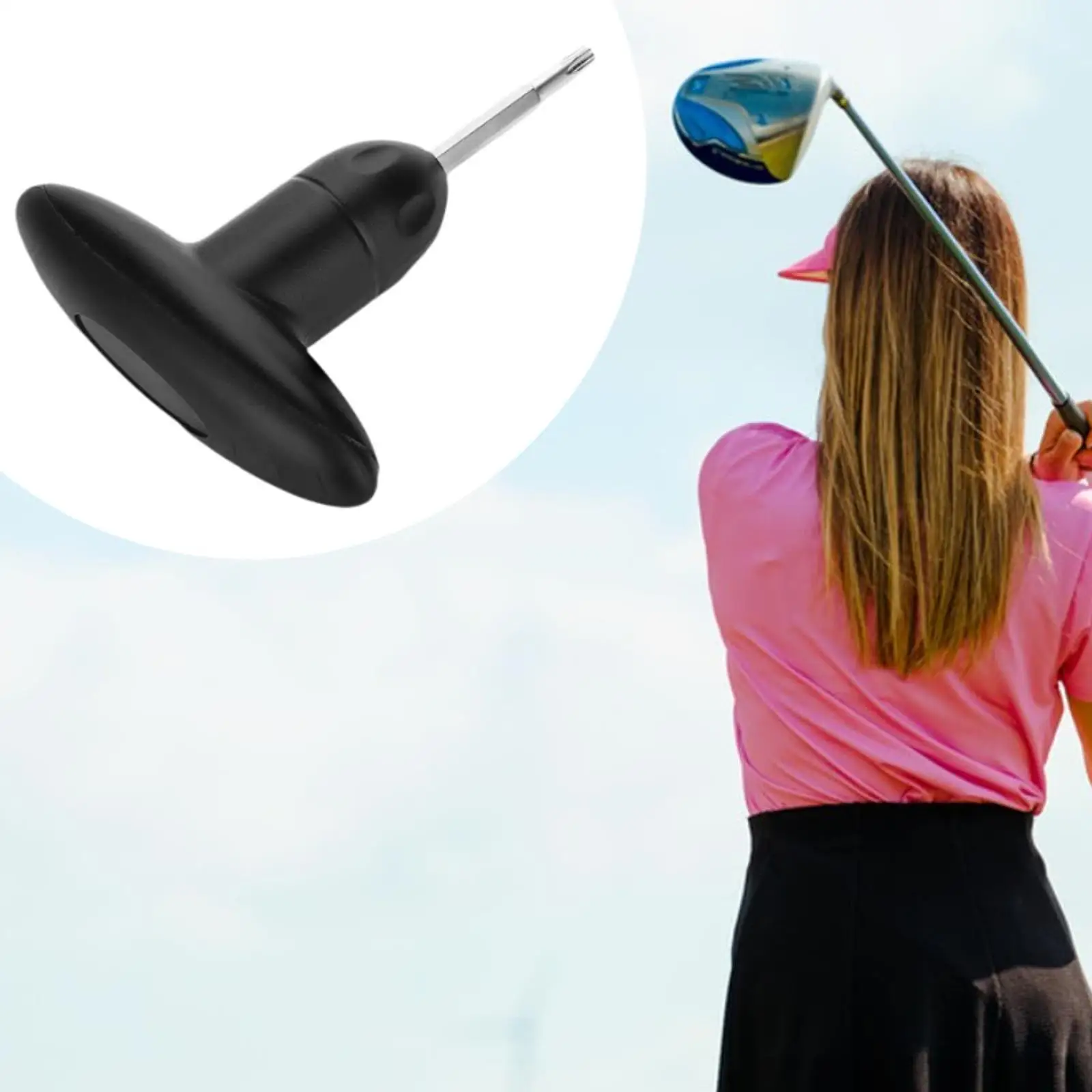 

Stainless Steel Golf Wrench Ergonomic Club Adjustment Tool for Driver Maintenance Universal for Golf Practicing
