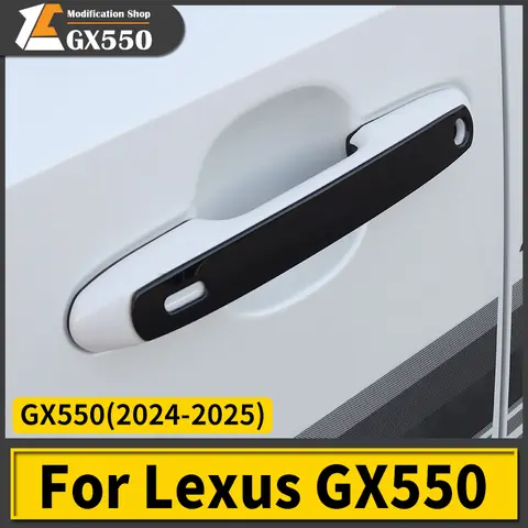 Lexus GX550 GX550h 2024 2025 외부 도어 핸들 장식 크롬 스팽글, gx 550 업그레이드 된 액세서리 수정 튜닝
