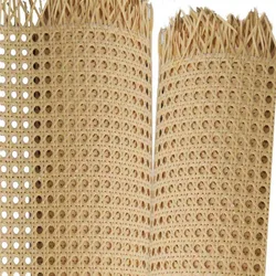 40-55cm Width 0.2-6m Length Indonesian Vinyl Weave Rattan Wicker Cane Webbing Roll Furniture Chair Table Repair Material Decor