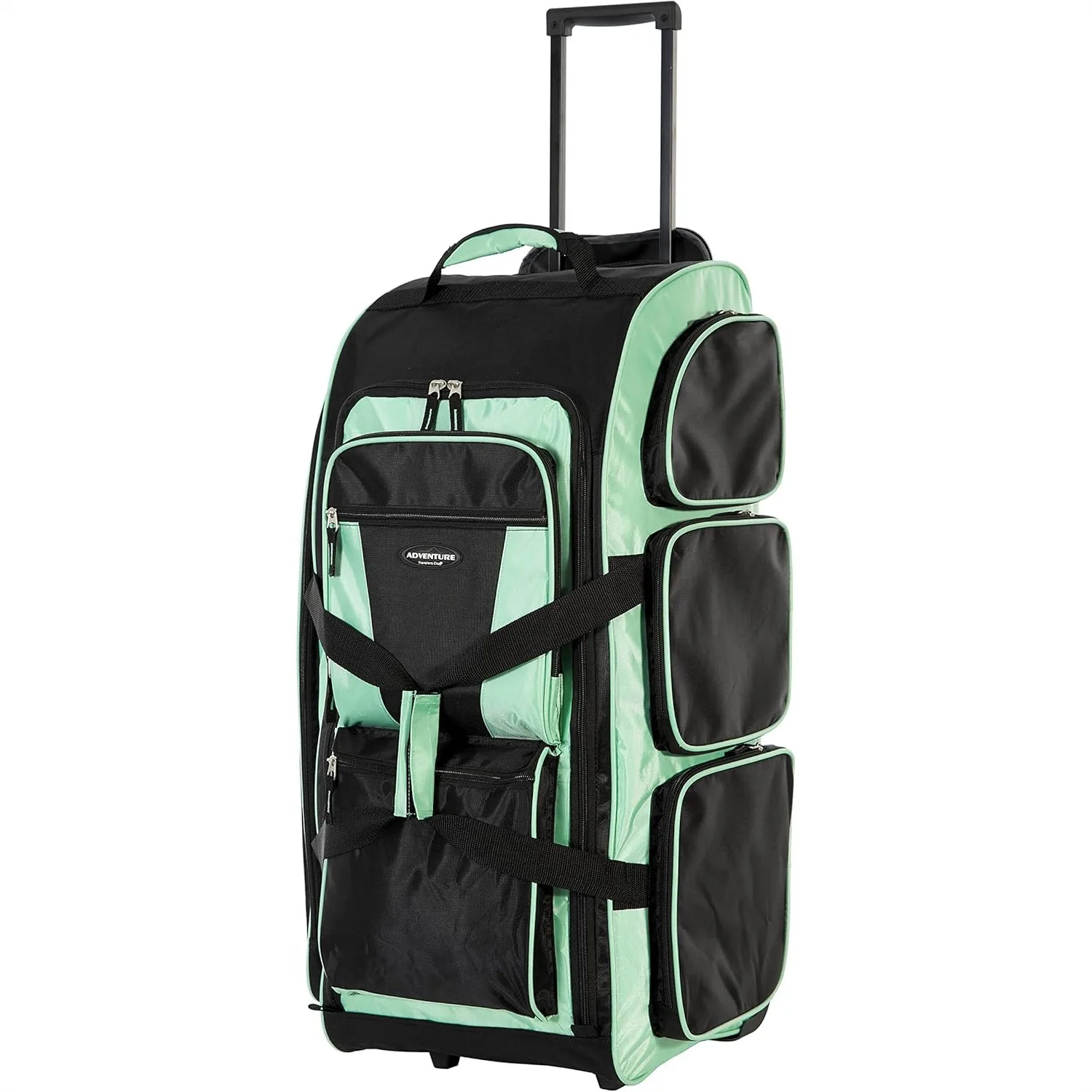 

30 Inch Rolling Duffel Bag with Multi-Pockets, Lightweight Upright Travel Luggage for Easy Mobility and Organization