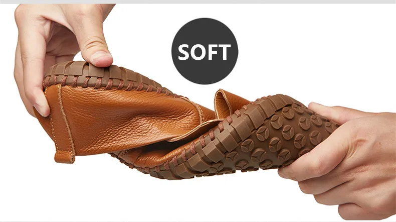 Mode männer Fahren Schuhe Handgemachte Leder Männer Müßiggänger Weiche Atmungsaktive männer Casual Schuhe Zapatillas Hombre Große Größe 38-48 – Detail 7