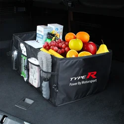 For Honda Civic Type R Type S Large Capacity Car Storage Box Car Trunk Organizer Auto Trucks Trunk Box Storage Accessories