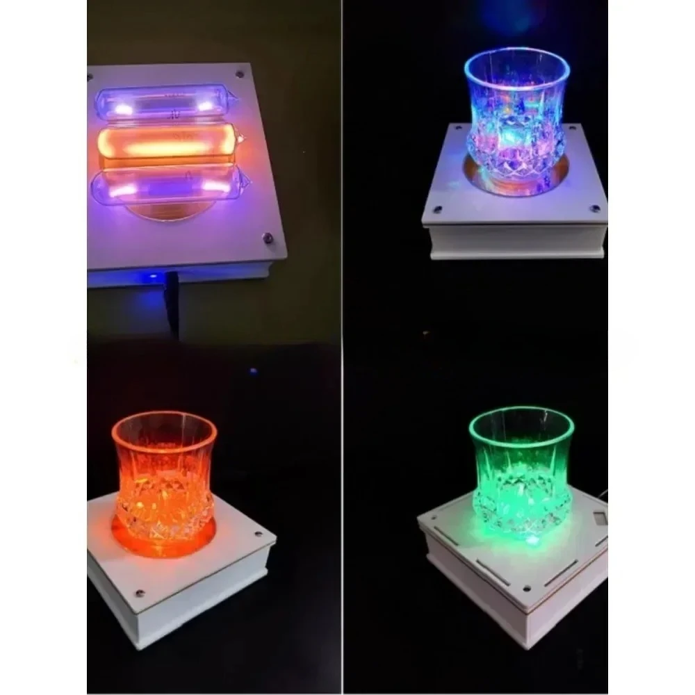 New  Coil Vacuum Lighting Special Magical Cup Magic Prop Creative Lamp Stand Technology Toy