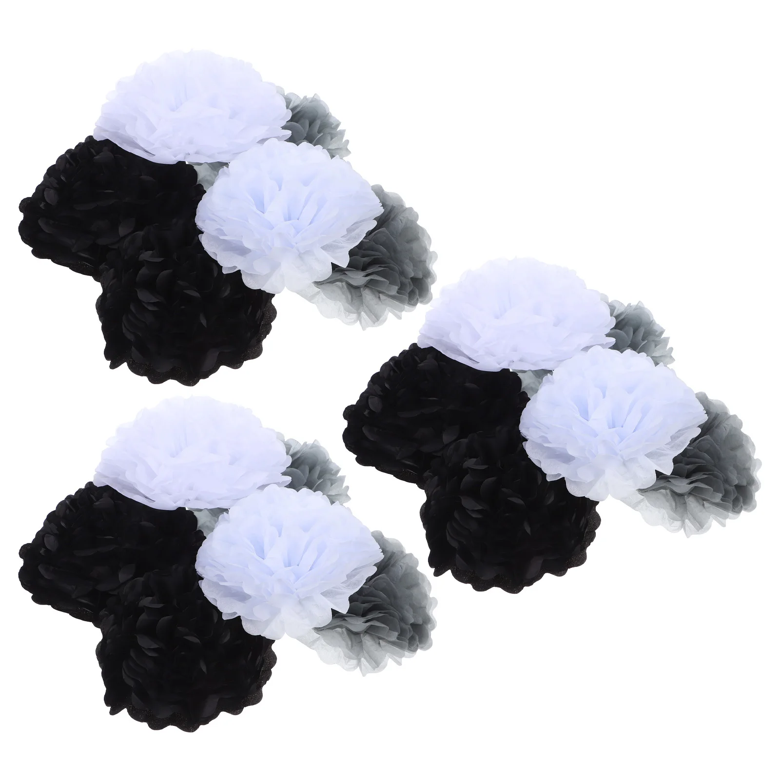 

18Pcs Paper Pom Poms Flower Decorations Hanging Tissue Paper Balls for Birthday Party Wedding Backdrop Celebrations