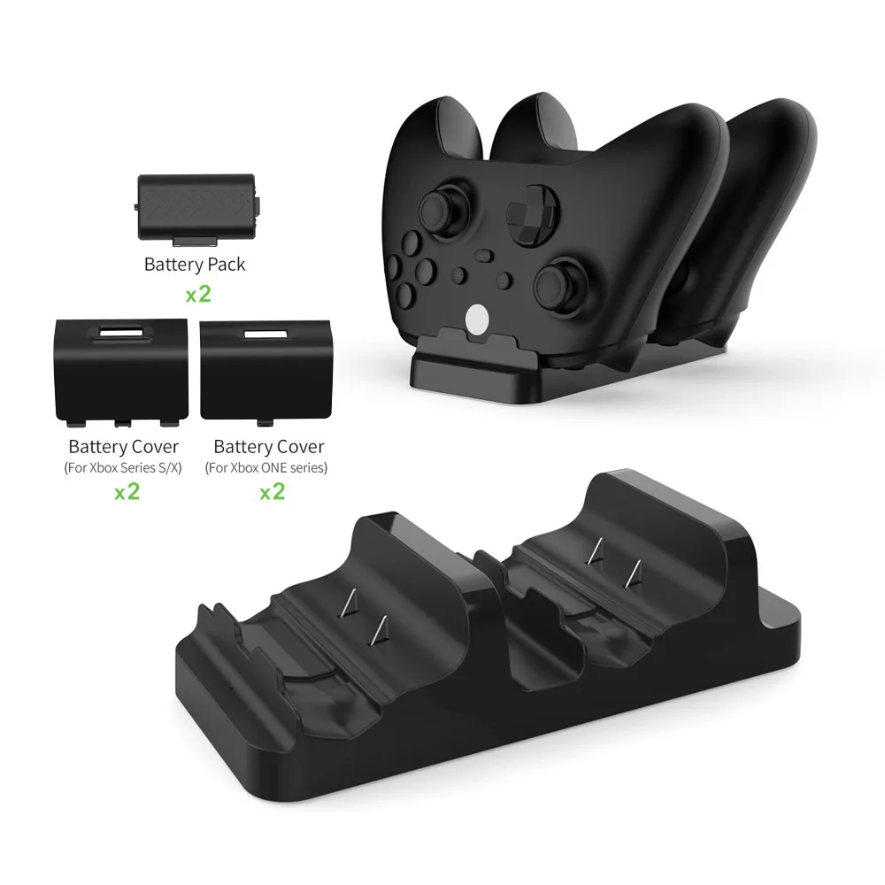 For Xbox Series X/S Wireless Controller Dual Charging for Xbox ONE X/S Dual Battery Charging Kit X1 Charging Base view 2