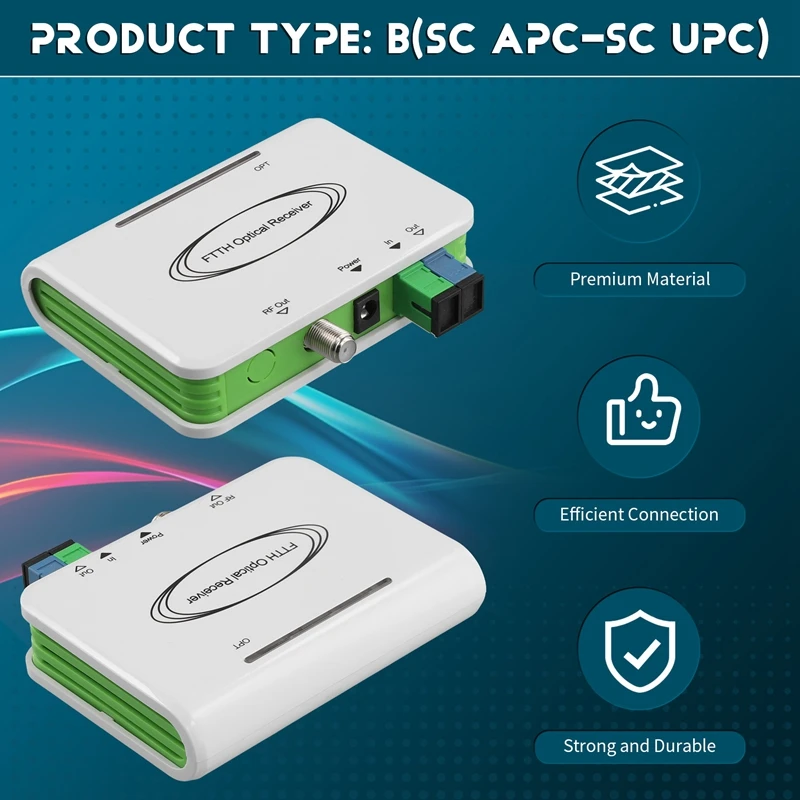 Sistem FULL-CATV ONU FTTH optik penerima WDM nodus optik aktif triplever SC/APC colokan EU