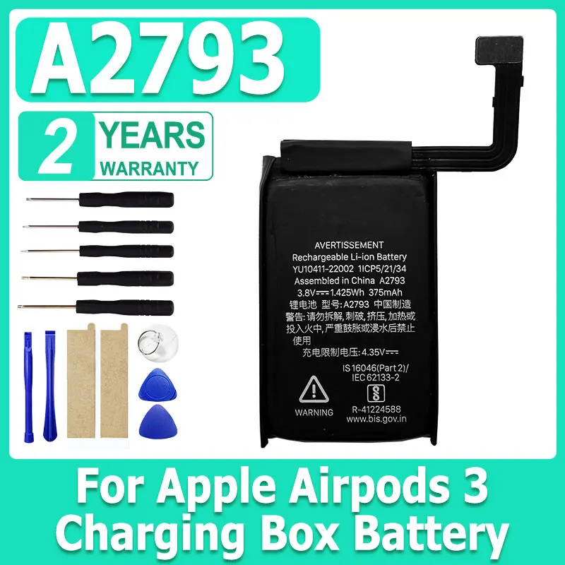 A2647 Replacement Battery For Apple Airpods 3 A2564 A2565 For Air