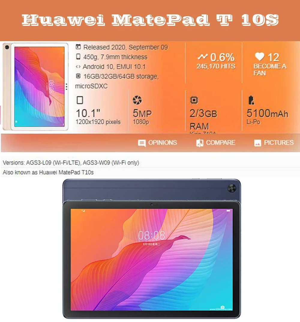กระจกนิรภัยสําหรับHuawei Matepad T10 T10s 10.1 'หน้าจอป้องกันฟิล์มAnti-Scratchความแข็ง 9H Ultra Clearกระจกนิรภัย 2020