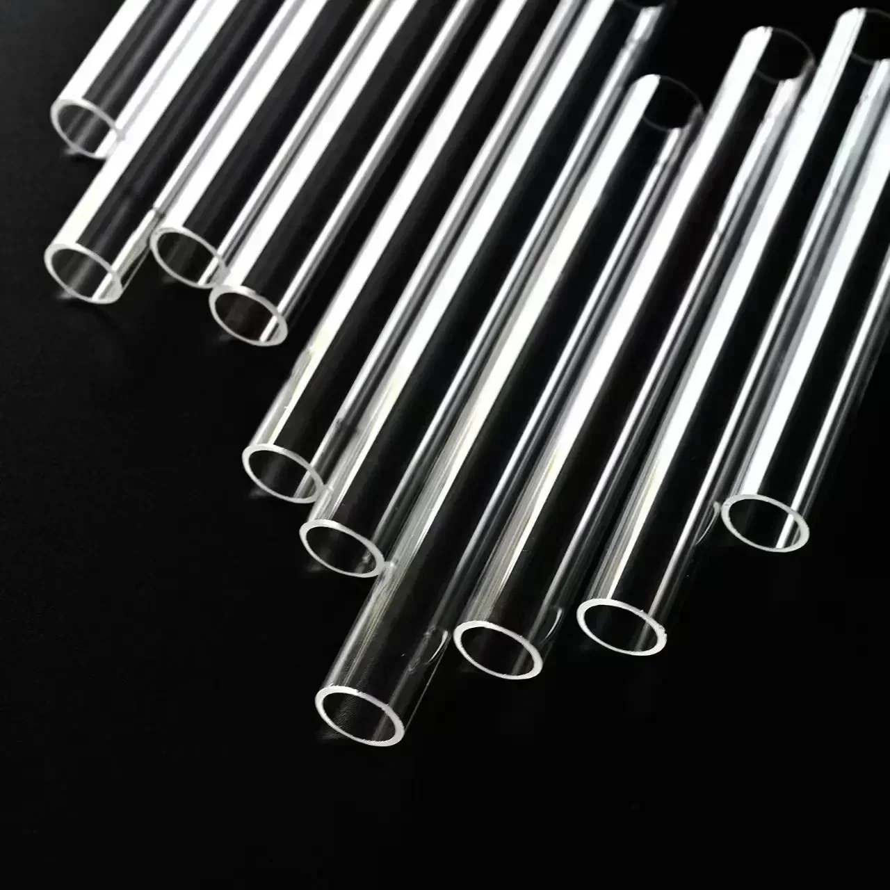 High Temperature Resistance Transparent Quartz Glass Flanges Capillary Tube for Lab Equipment