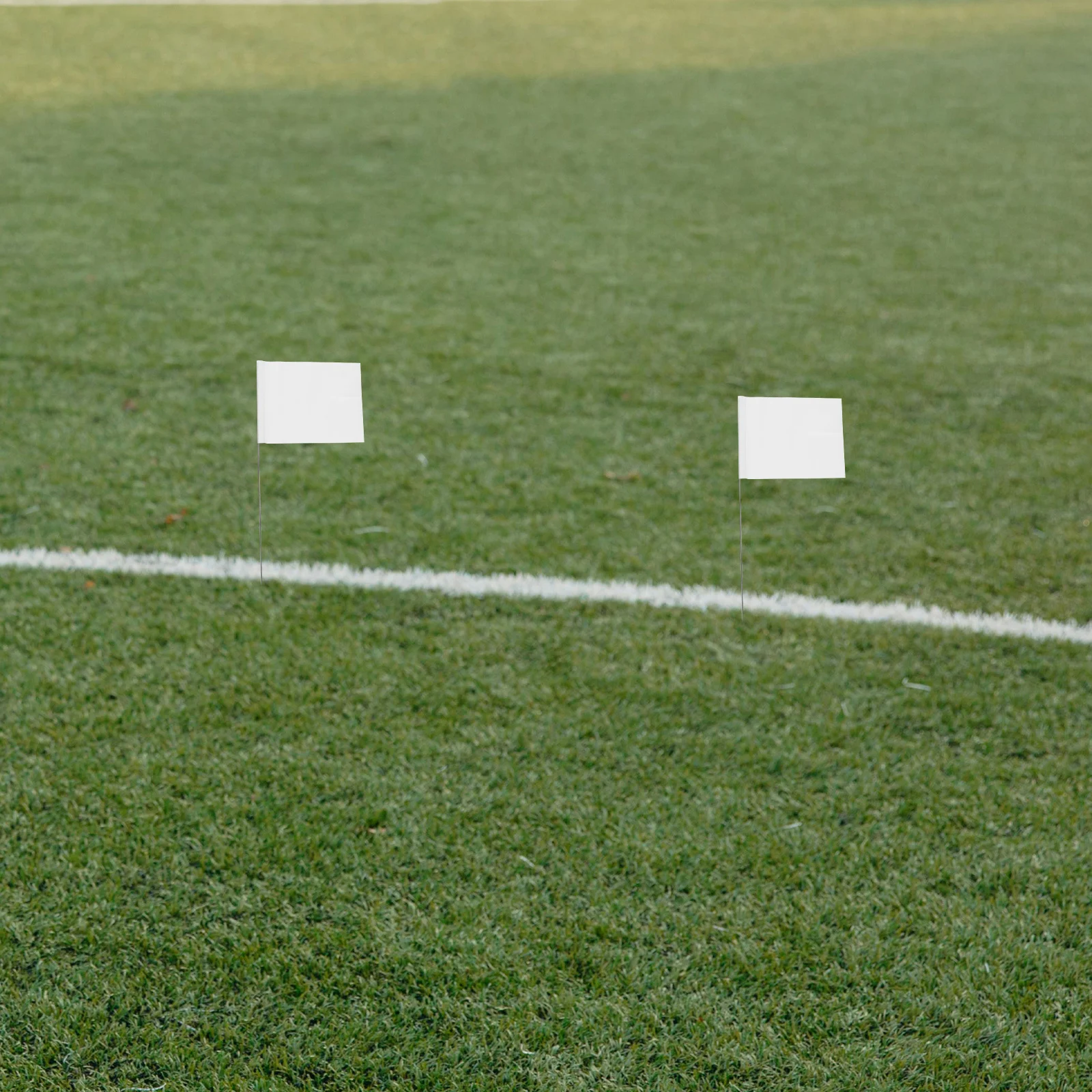 

24Pcs PVC Marker Flags 5.51x3.94 Inches with 15 Inch Stainless Steel Stakes Industrial Underground Utilities Sewer Landscaping