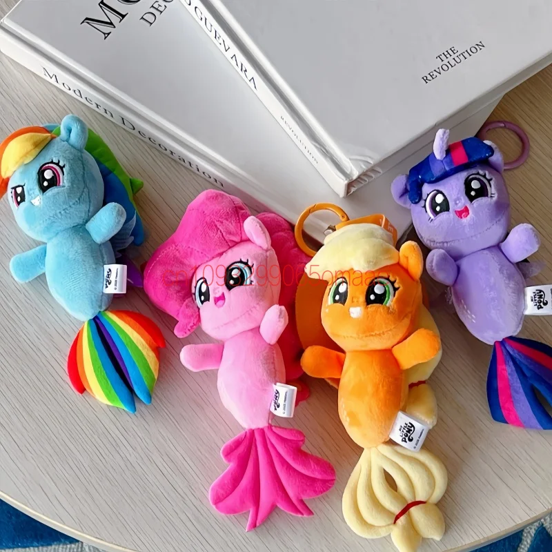 New Genuine Kayou My Little Pony Mermaid Pony Series Volume 1 Cute Blind Box Fluffy Tulle Fin Plush Keychain Bag Pendants Charm view 3