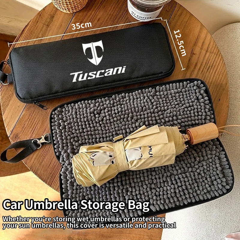 Car Umbrella Organizer Oxford Chenille Storage Cover Valve Core For Hyundai N Line Performance I20 IX35 I30 Sonata Elantra view 2